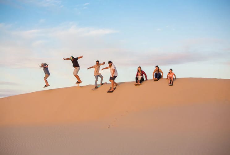 Sandboarding in Dubai